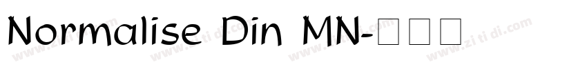 Normalise Din MN字体转换